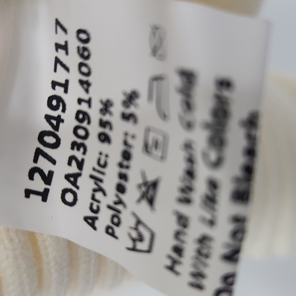 14- NWT Commense Vanilla Polo Long Sleeve Knit Top Small - Picture 9 of 10